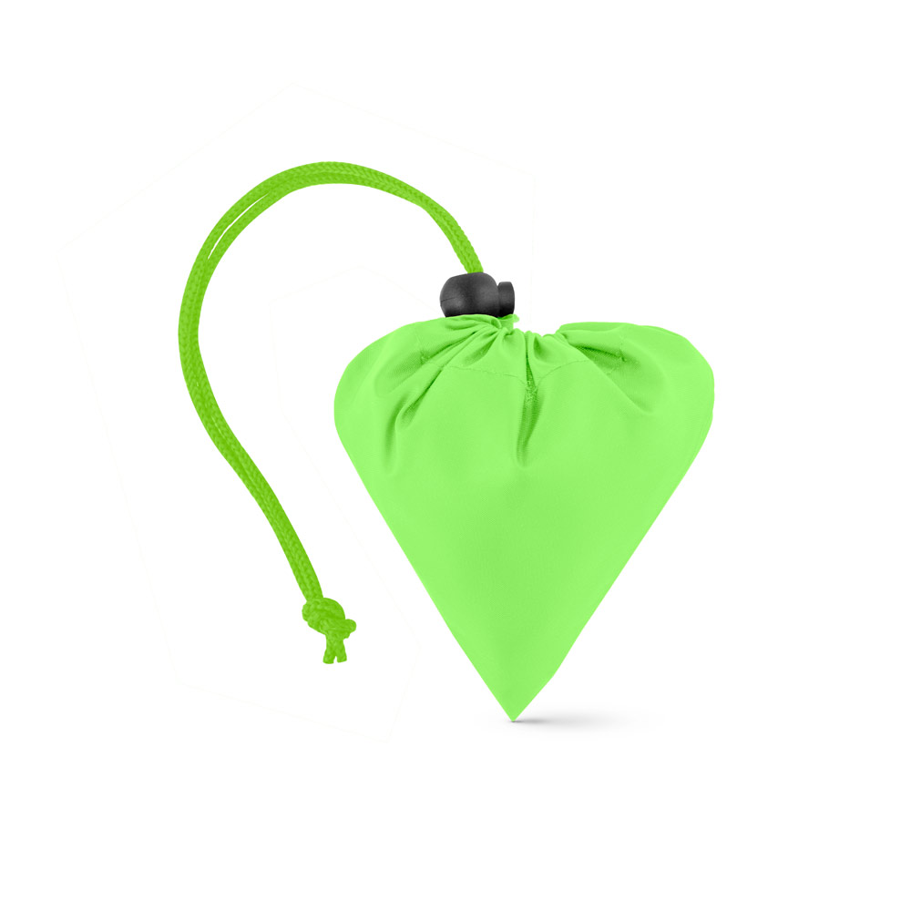 Sacola dobrável em poliéster reciclado 190T com alças