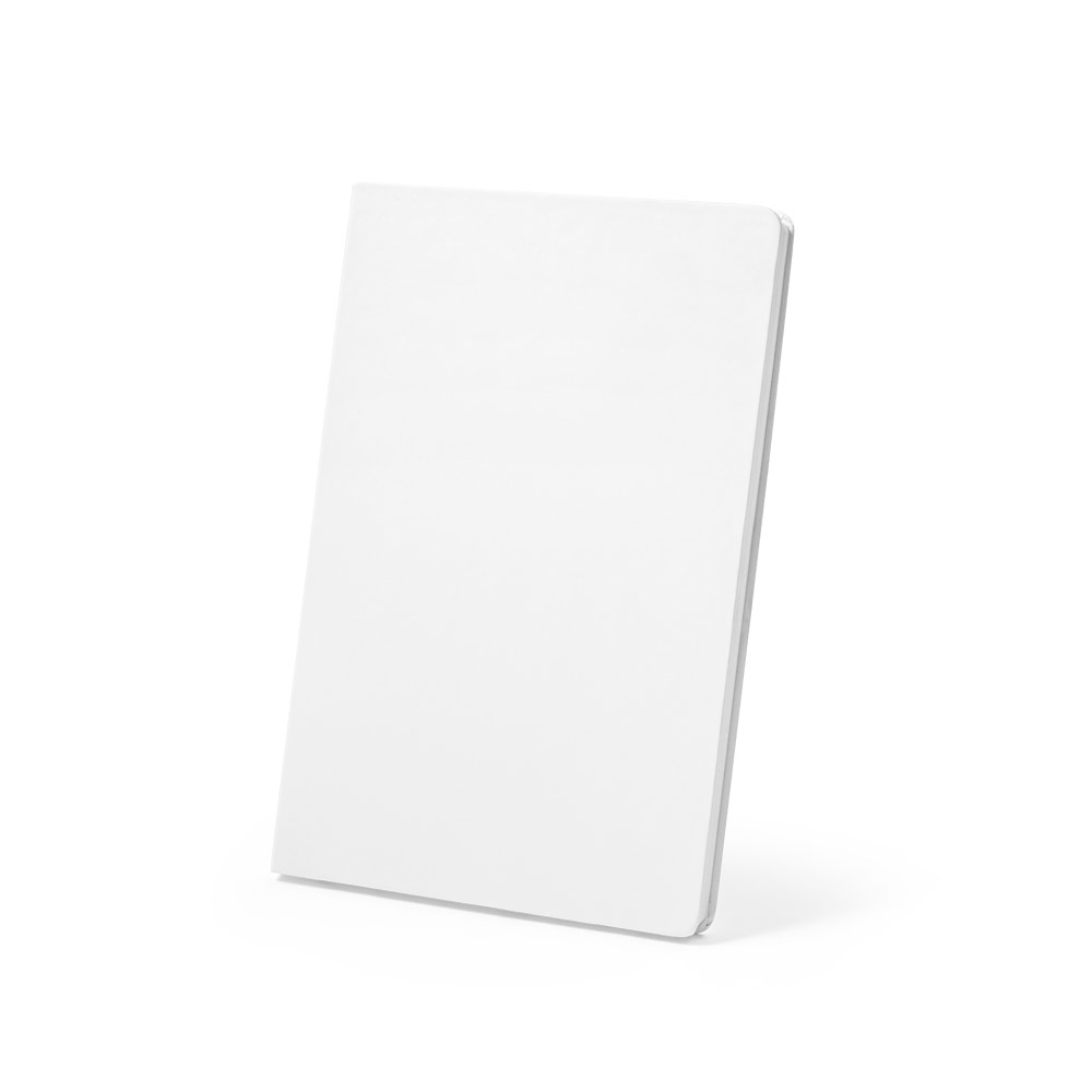 Caderno A5 resistente à água em papel pedra com 128 páginas pautadas (120g/m²)
