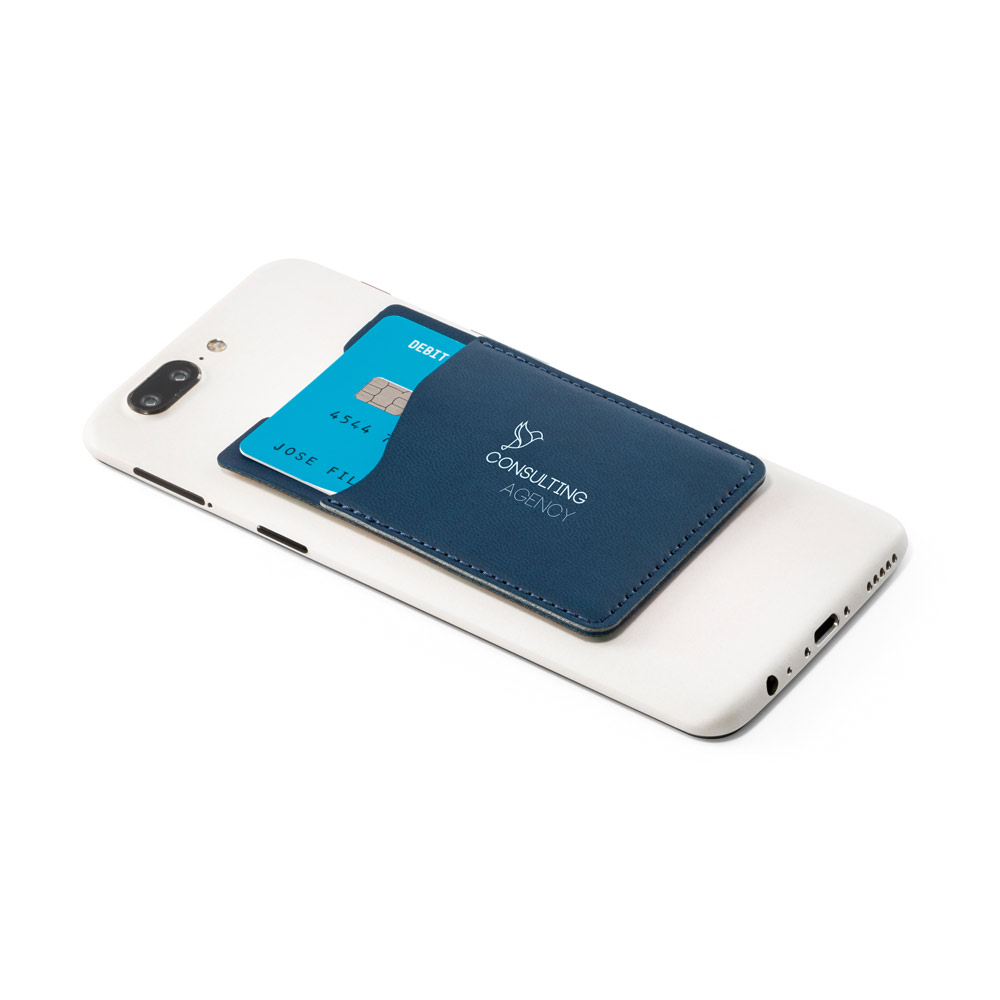Porta cartões para celular em PU com bloqueio de RFID