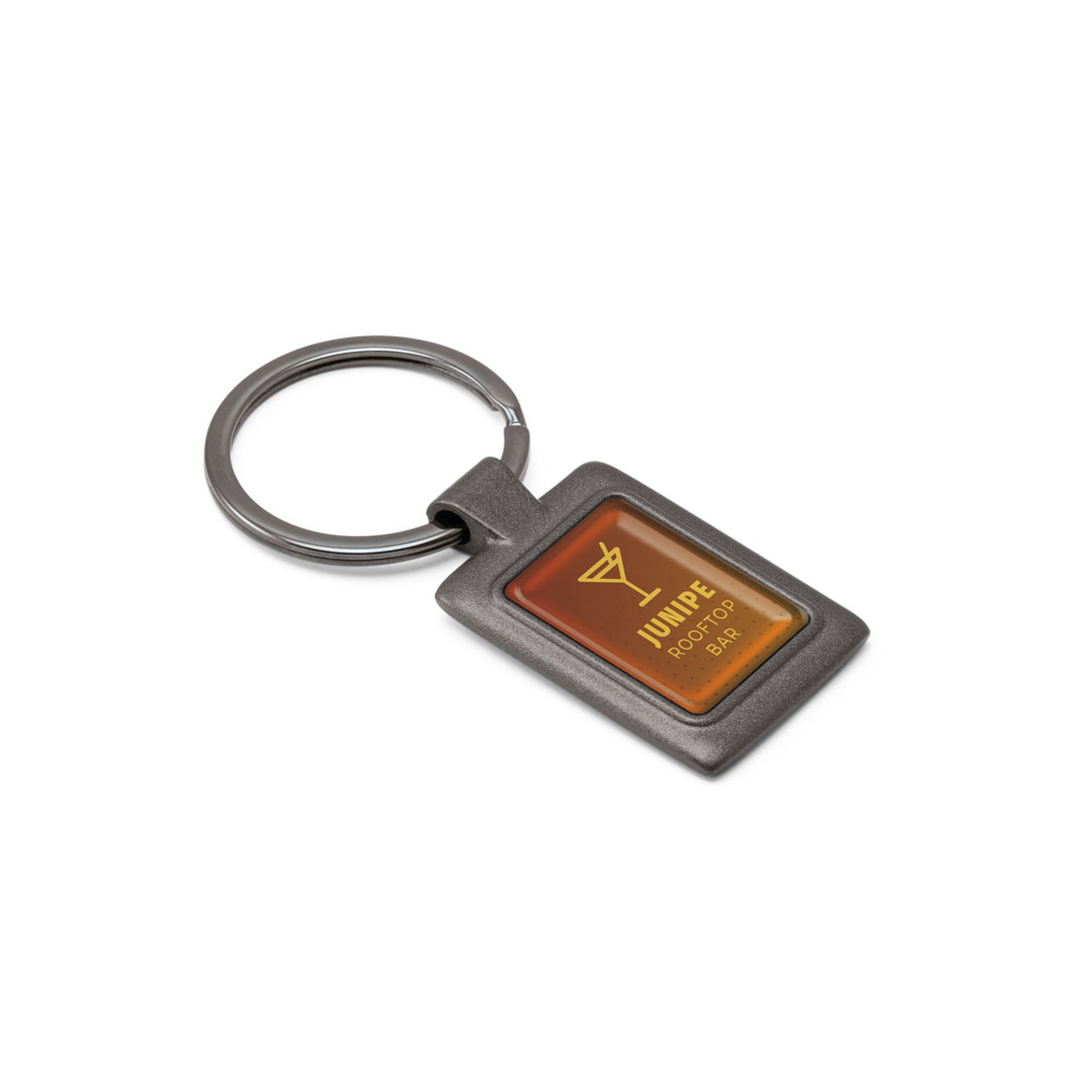 Chaveiro em metal com encaixe para doming