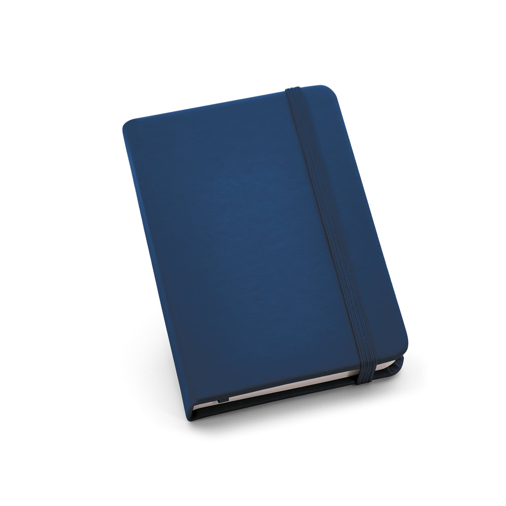 Caderno de bolso em c.sintético com páginas lisas