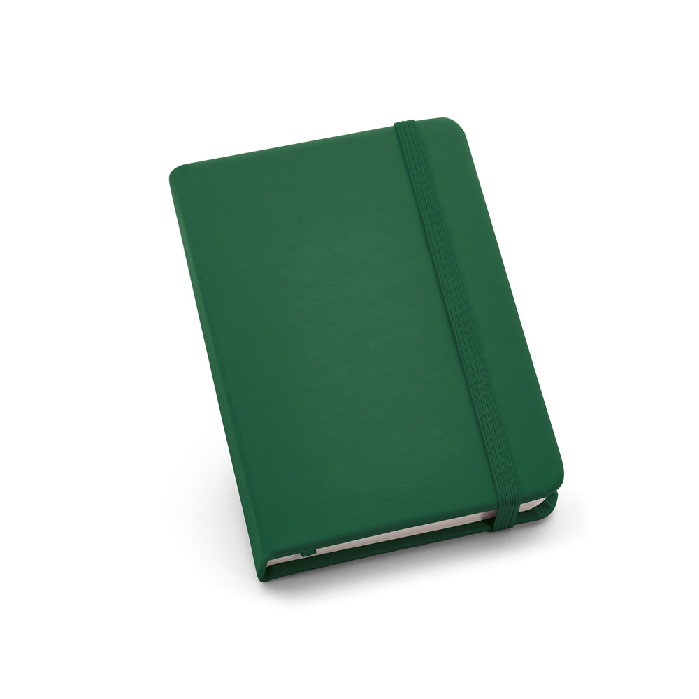 Caderno de bolso em c.sintético com páginas lisas