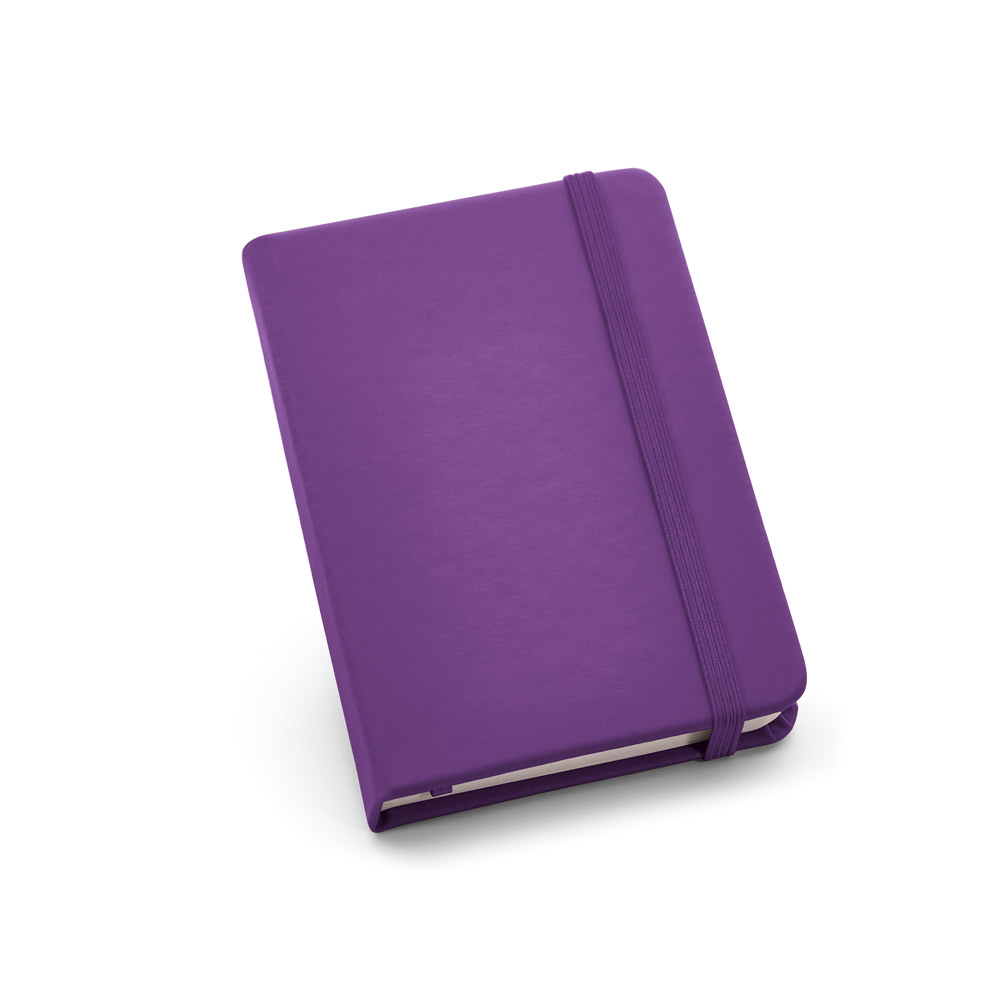 Caderno de bolso em c.sintético com páginas lisas