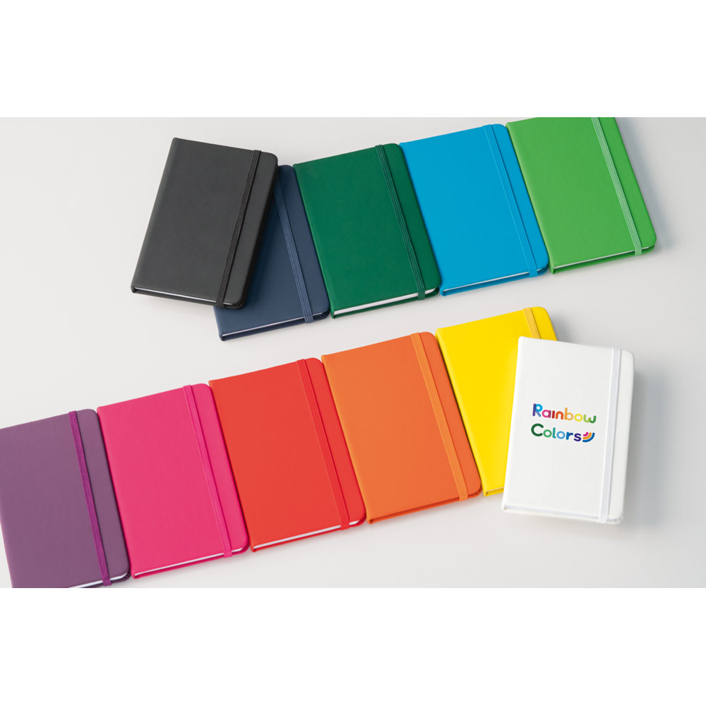 Caderno de bolso em c.sintético com páginas lisas