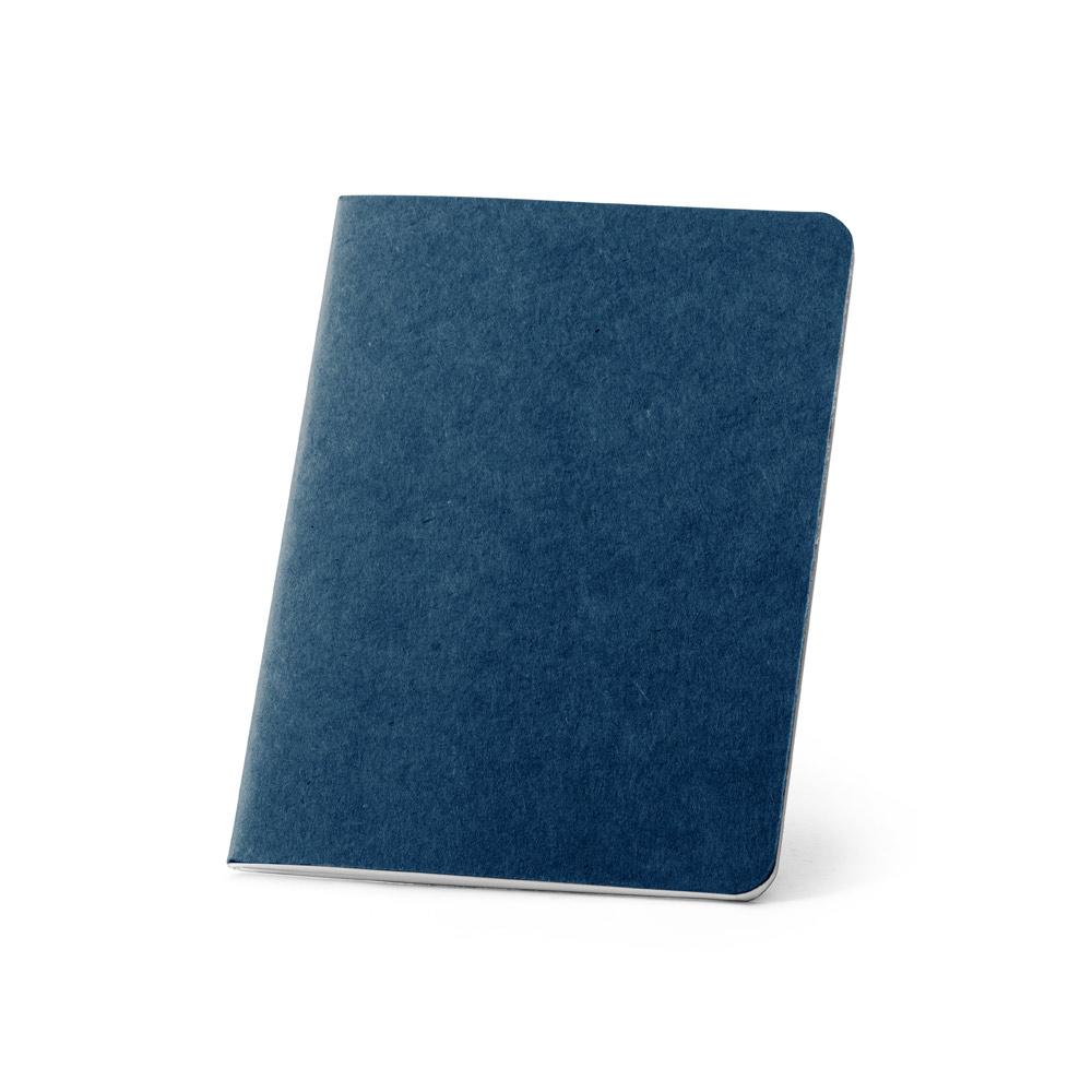 Caderno B7 de capa flexível em cartão kraft reciclado com 60 páginas lisas recicladas
