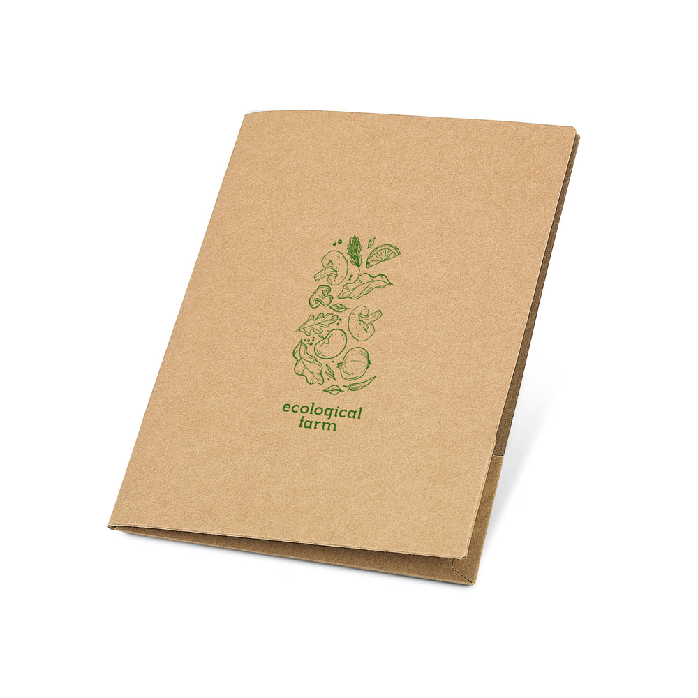 Pasta porta-documentos A4 em papel 100% reciclado (400 g/m²)