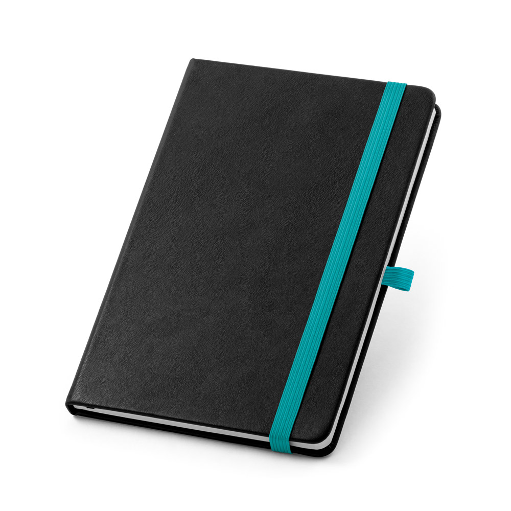 Caderno A5 de capa dura em PU com 160 páginas pautadas