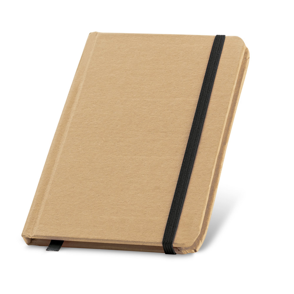 Caderno de bolso de capa dura com 160 páginas lisas recicladas