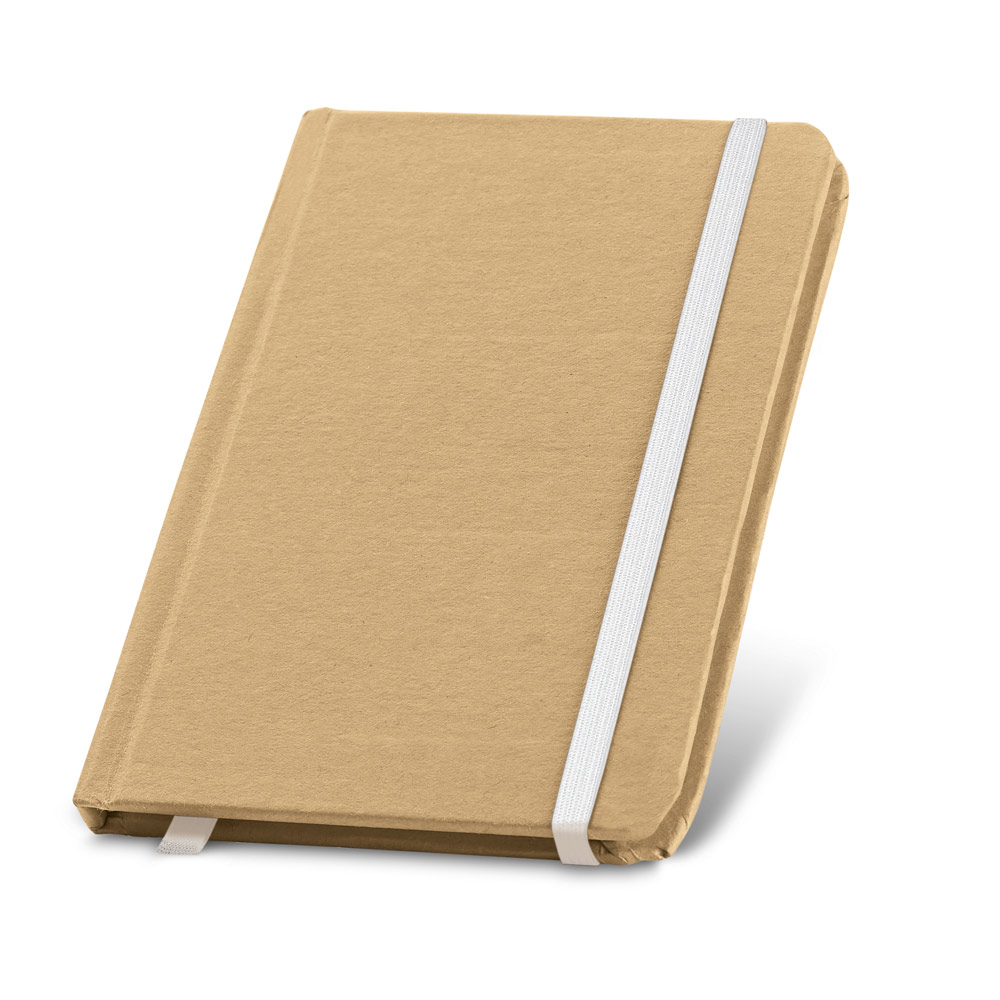 Caderno de bolso de capa dura com 160 páginas lisas recicladas