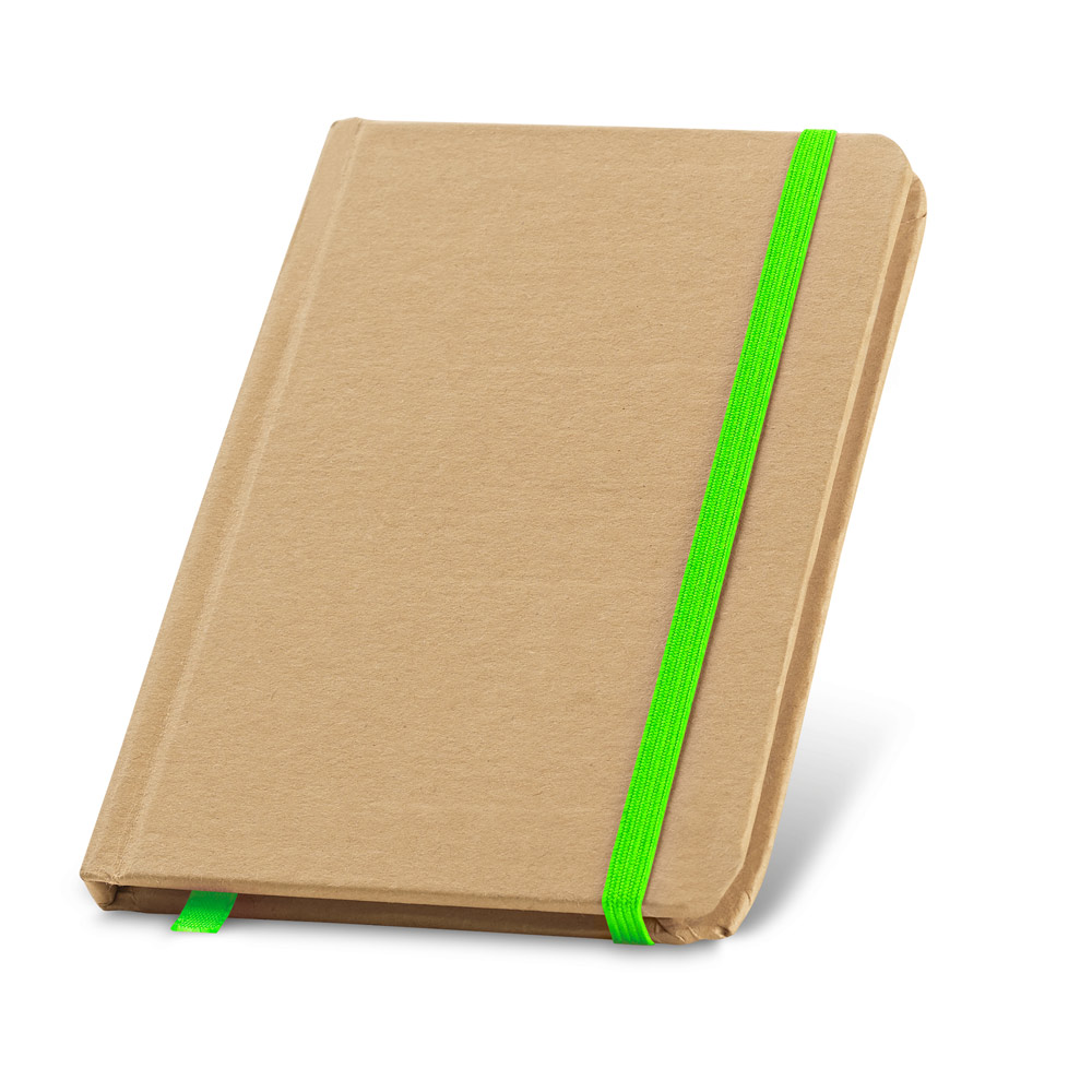 Caderno de bolso de capa dura com 160 páginas lisas recicladas