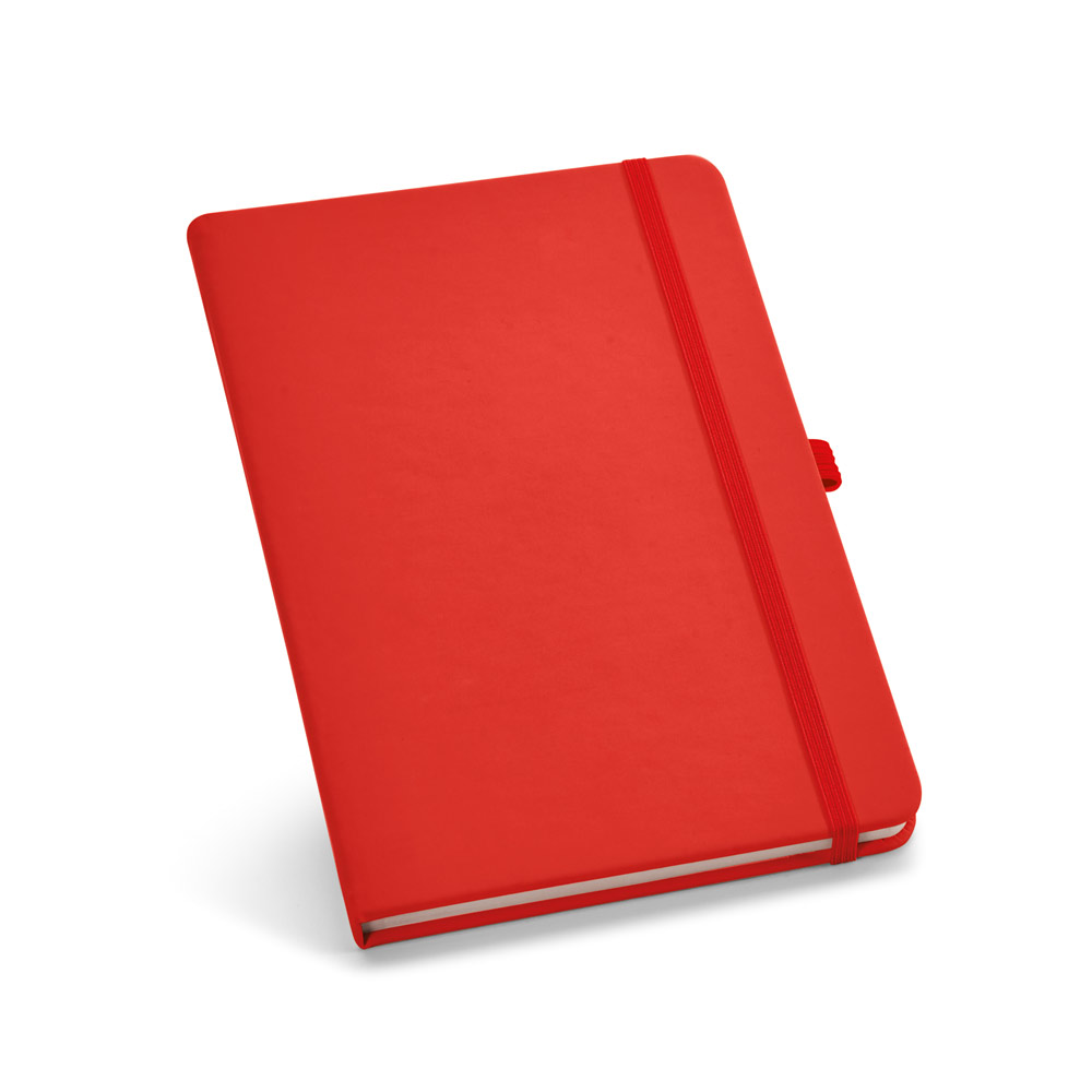 Caderno B6 de capa dura em c.sintético com 160 páginas lisas