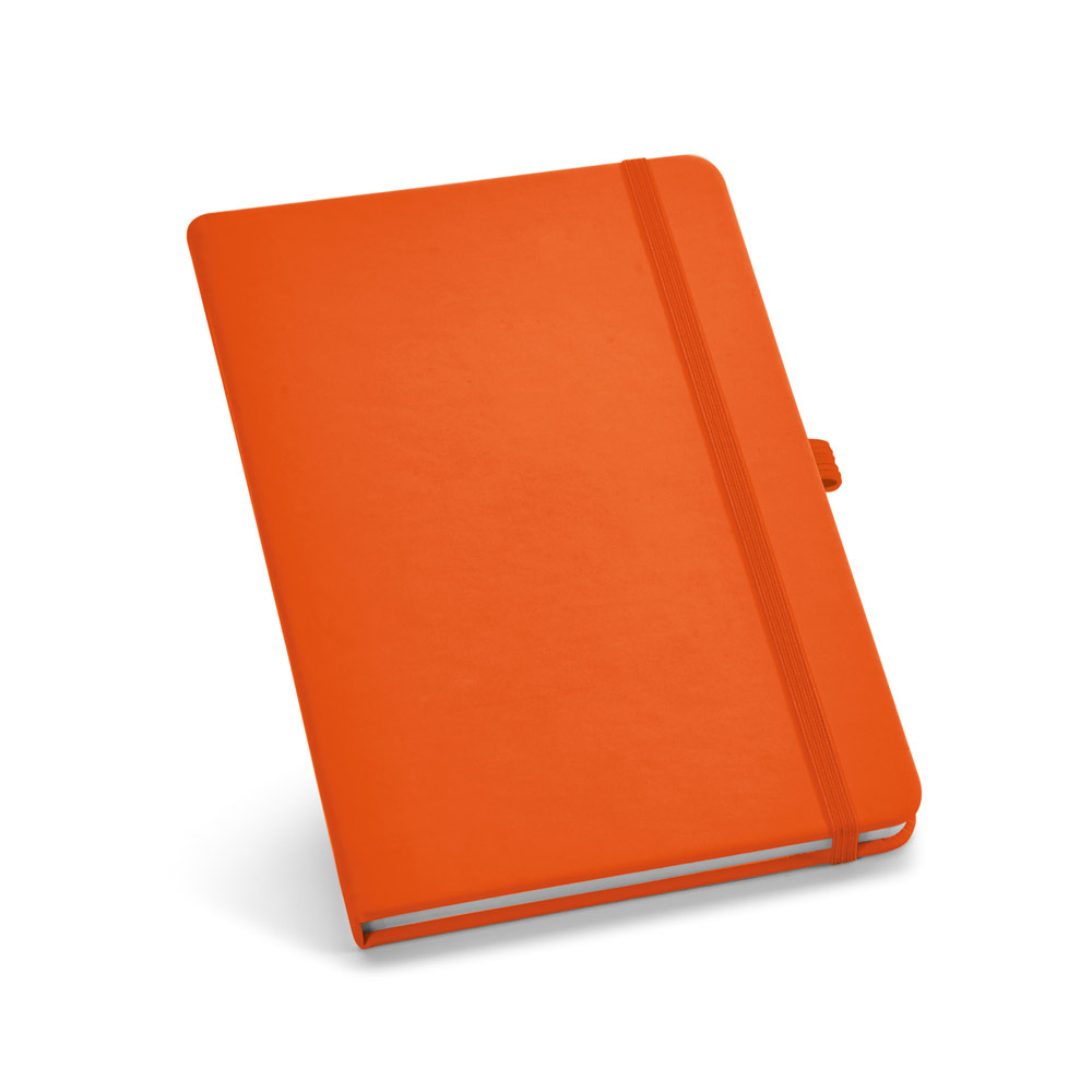 Caderno B6 de capa dura em c.sintético com 160 páginas lisas