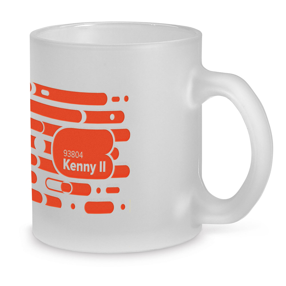 Caneca em vidro com efeito fosco 340 mL