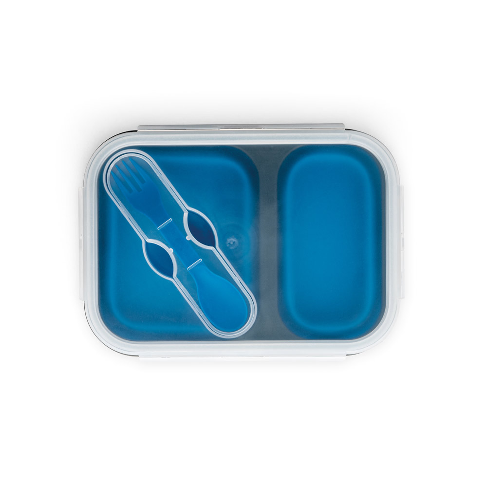 Marmita hermética retrátil em silicone e PP (480 e 760 mL)