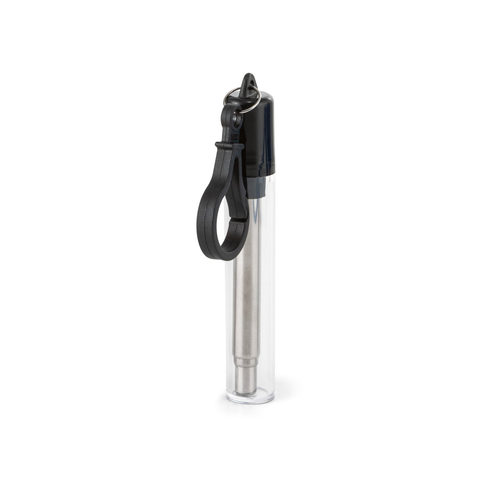 Conjunto de canudo em aço inox e escova de limpeza