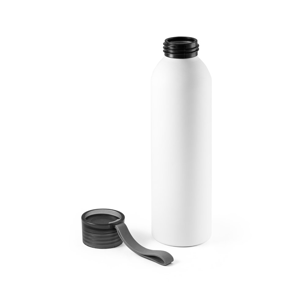 Squeeze em alumínio, com tampa em PP e tira em silicone 660 mL