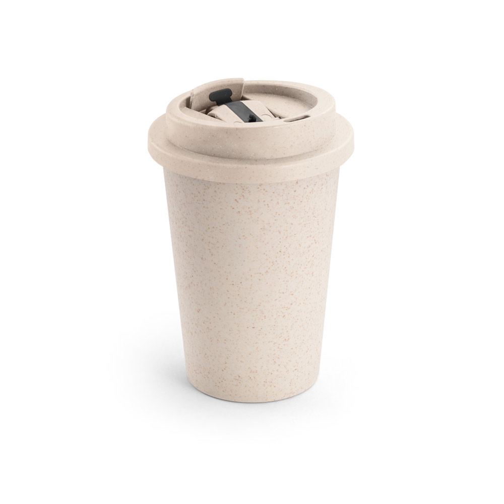 Copo de viagem em fibra de bambu e PP 380 mL