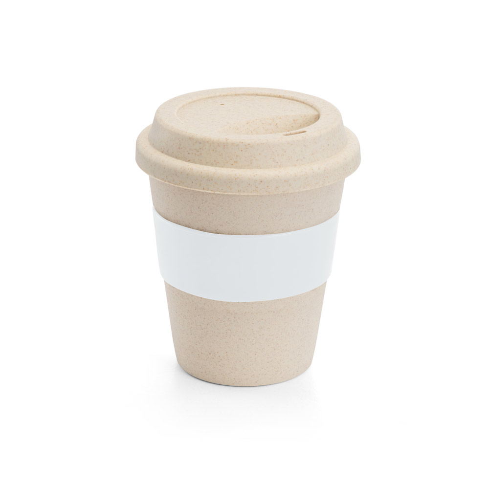 Copo de viagem em fibra de bambu (60%) e PP (40%) 380 mL