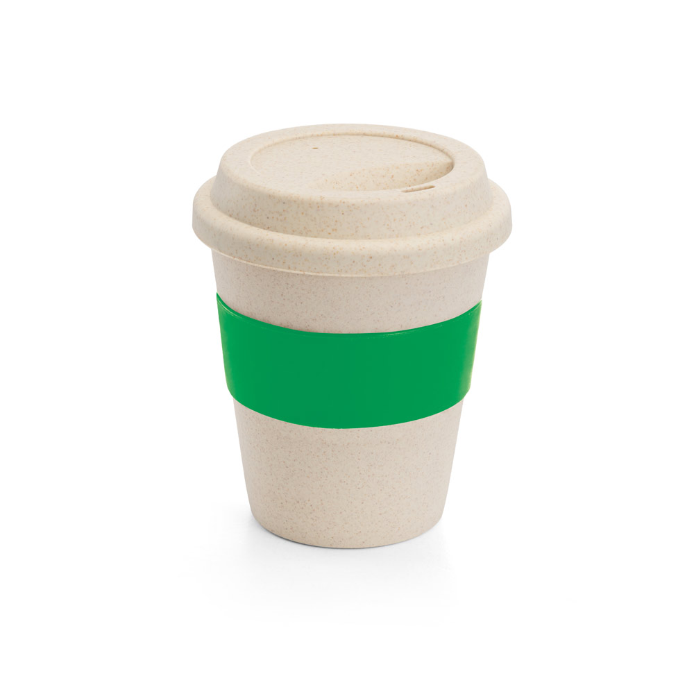 Copo de viagem em fibra de bambu (60%) e PP (40%) 380 mL
