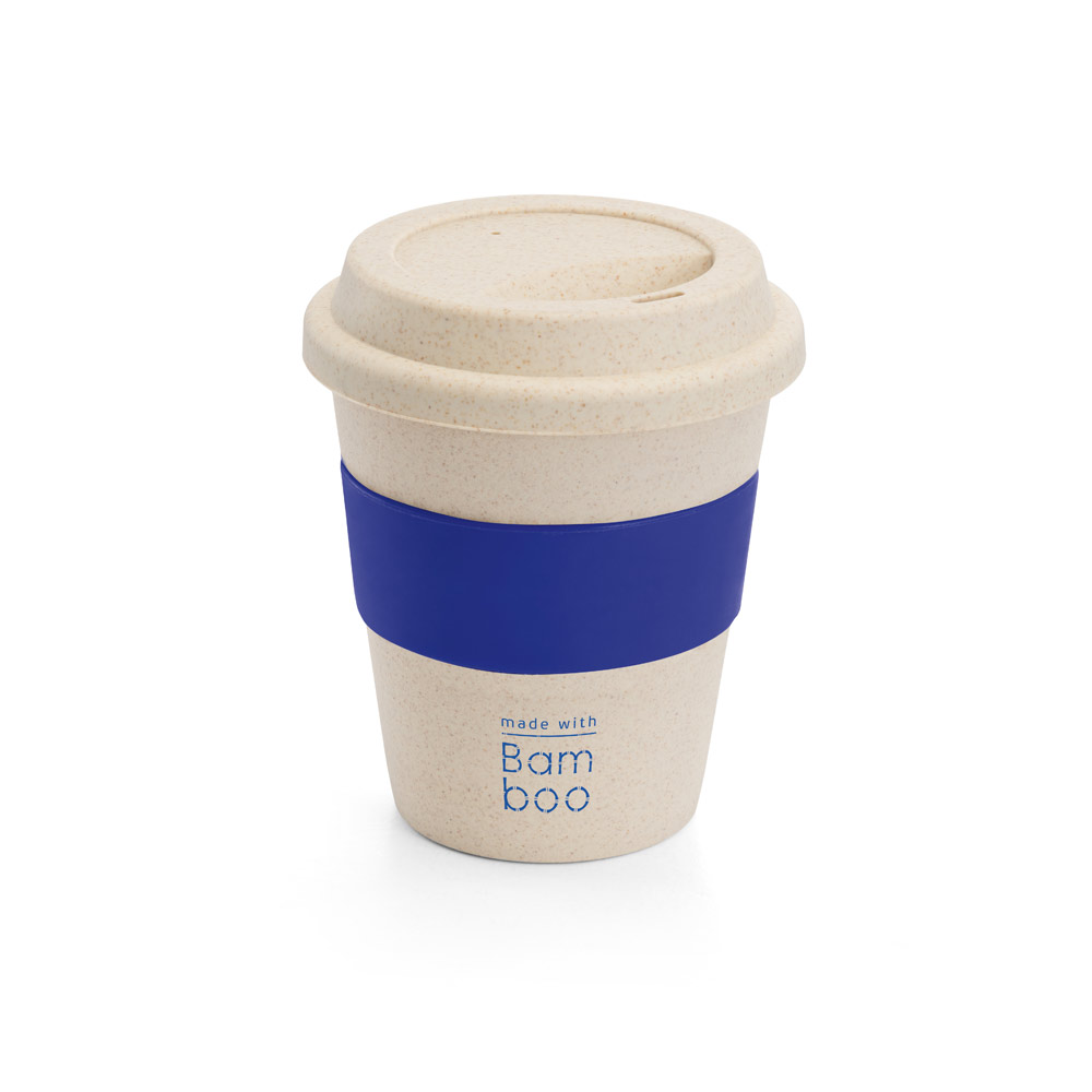 Copo de viagem em fibra de bambu (60%) e PP (40%) 380 mL