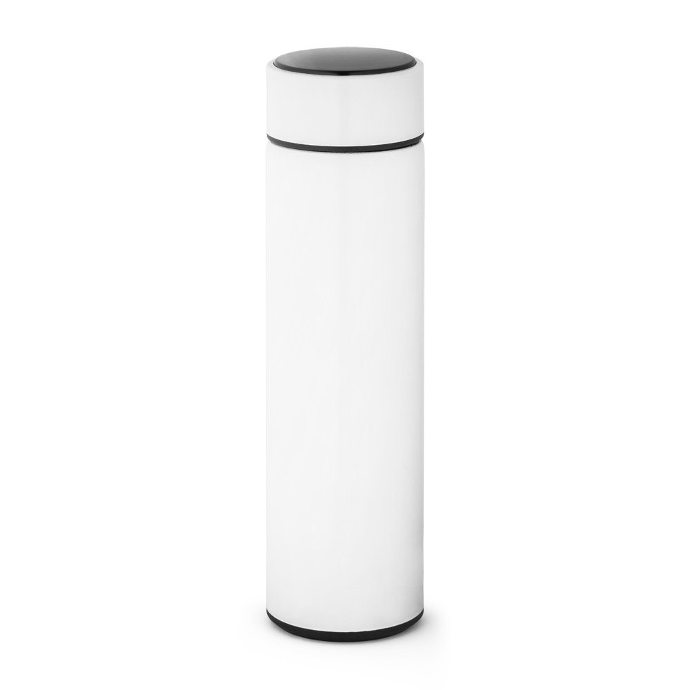 Garrafa em aço inox de parede dupla térmica, isolada a vácuo 450 mL