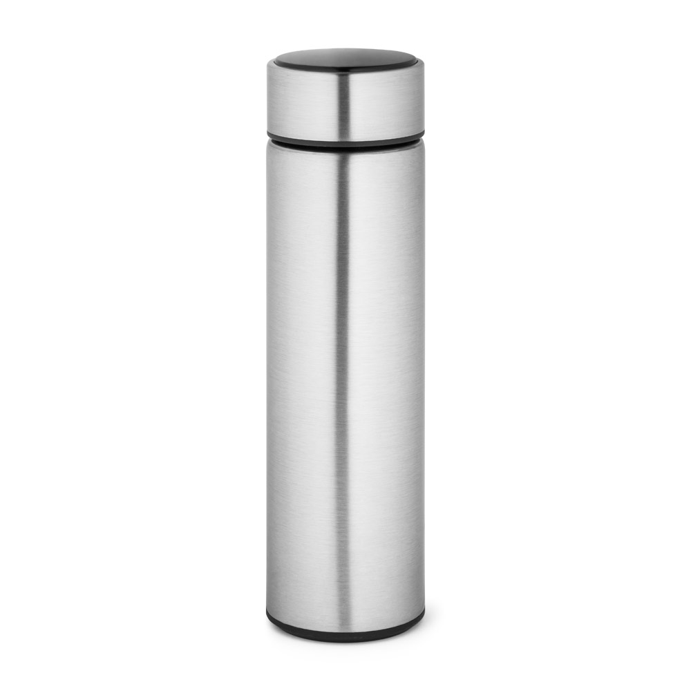 Garrafa em aço inox de parede dupla térmica, isolada a vácuo 450 mL