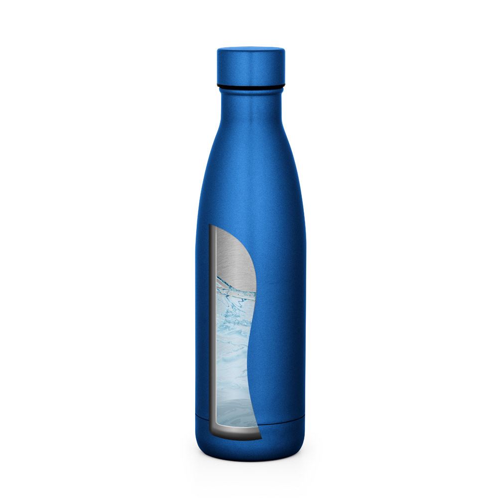 Garrafa em aço inox de parede dupla térmica, isolada a vácuo 500 mL