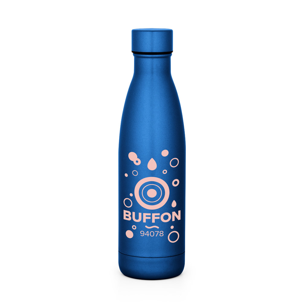 Garrafa em aço inox de parede dupla térmica, isolada a vácuo 500 mL