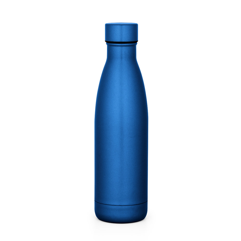 Garrafa em aço inox de parede dupla térmica, isolada a vácuo 500 mL