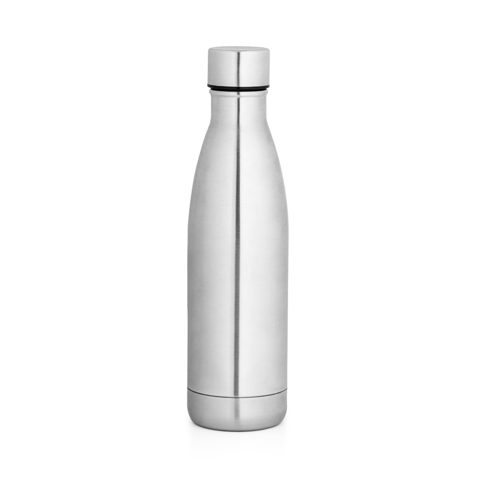 Garrafa em aço inox de parede dupla térmica, isolada a vácuo 500 mL
