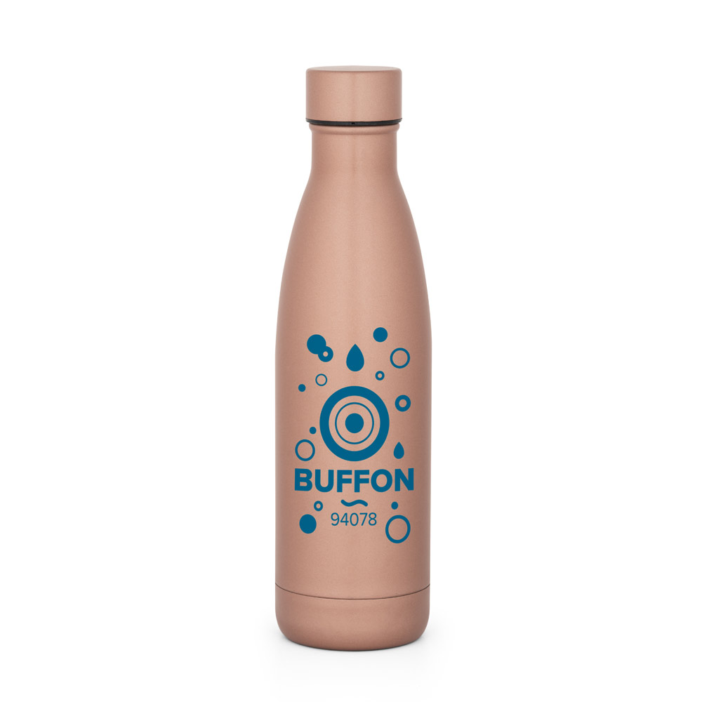 Garrafa em aço inox de parede dupla térmica, isolada a vácuo 500 mL
