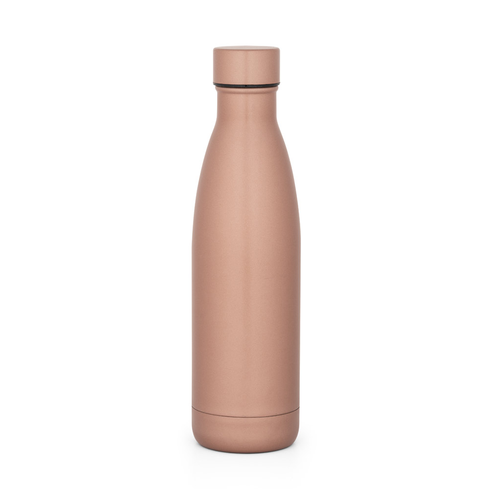 Garrafa em aço inox de parede dupla térmica, isolada a vácuo 500 mL