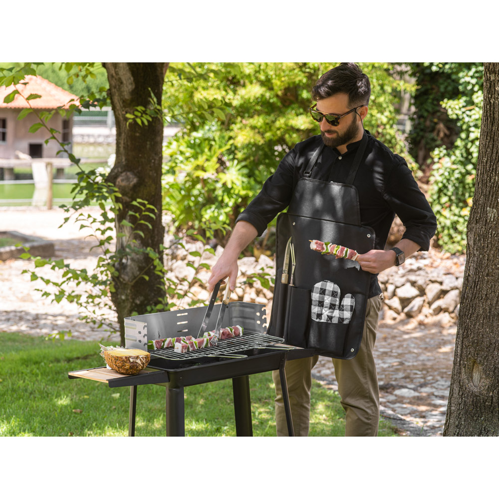 Kit churrasco com 4 utensílios