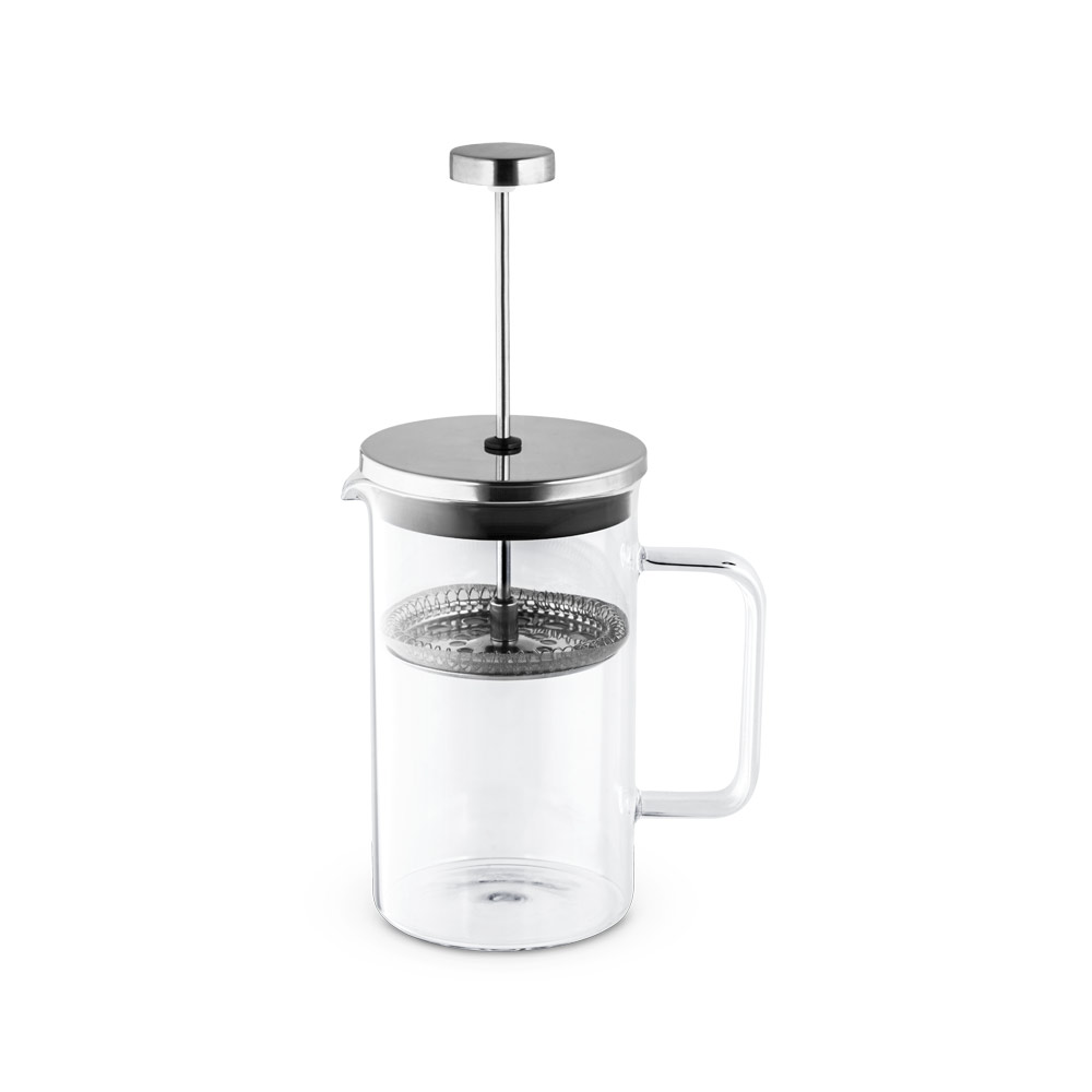 Cafeteira em vidro borossilicato com tampa em aço inox 600 mL