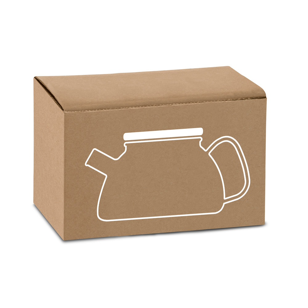 Bule de vidro borossilicato com tampa em bambu 750 mL