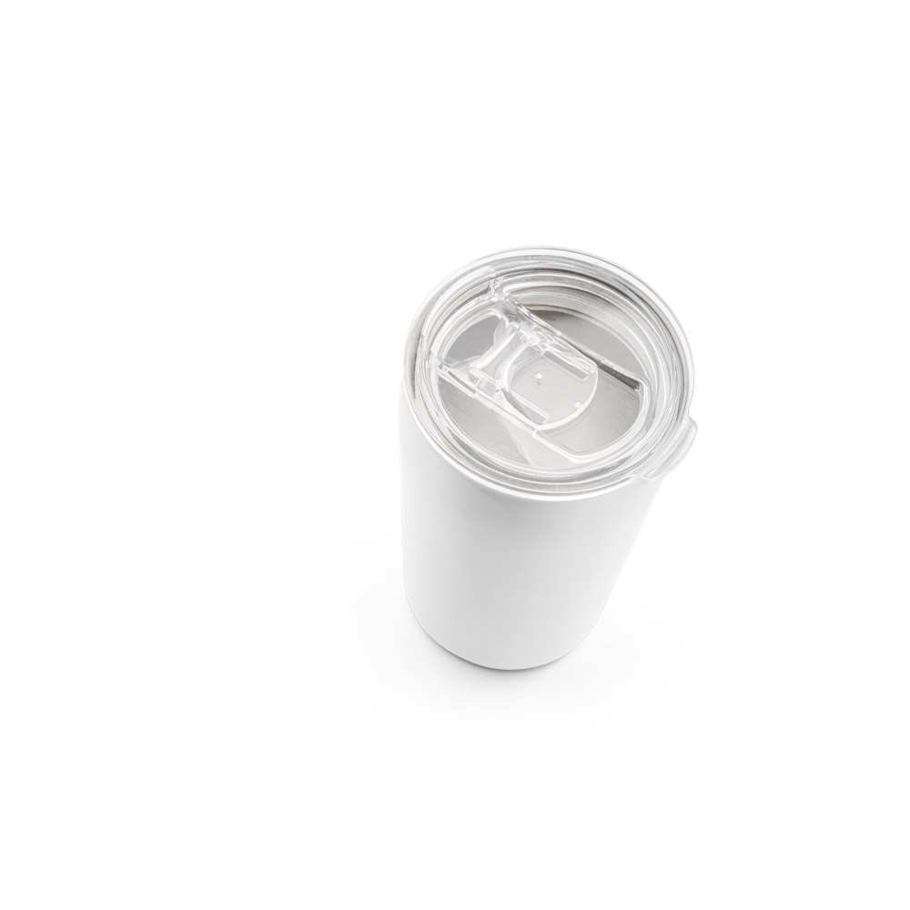 Copo de viagem para sublimação em aço inox de parede dupla térmica, isolada a vácuo 380 mL