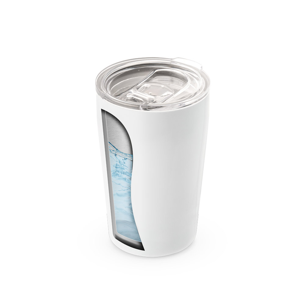 Copo de viagem para sublimação em aço inox de parede dupla térmica, isolada a vácuo 380 mL
