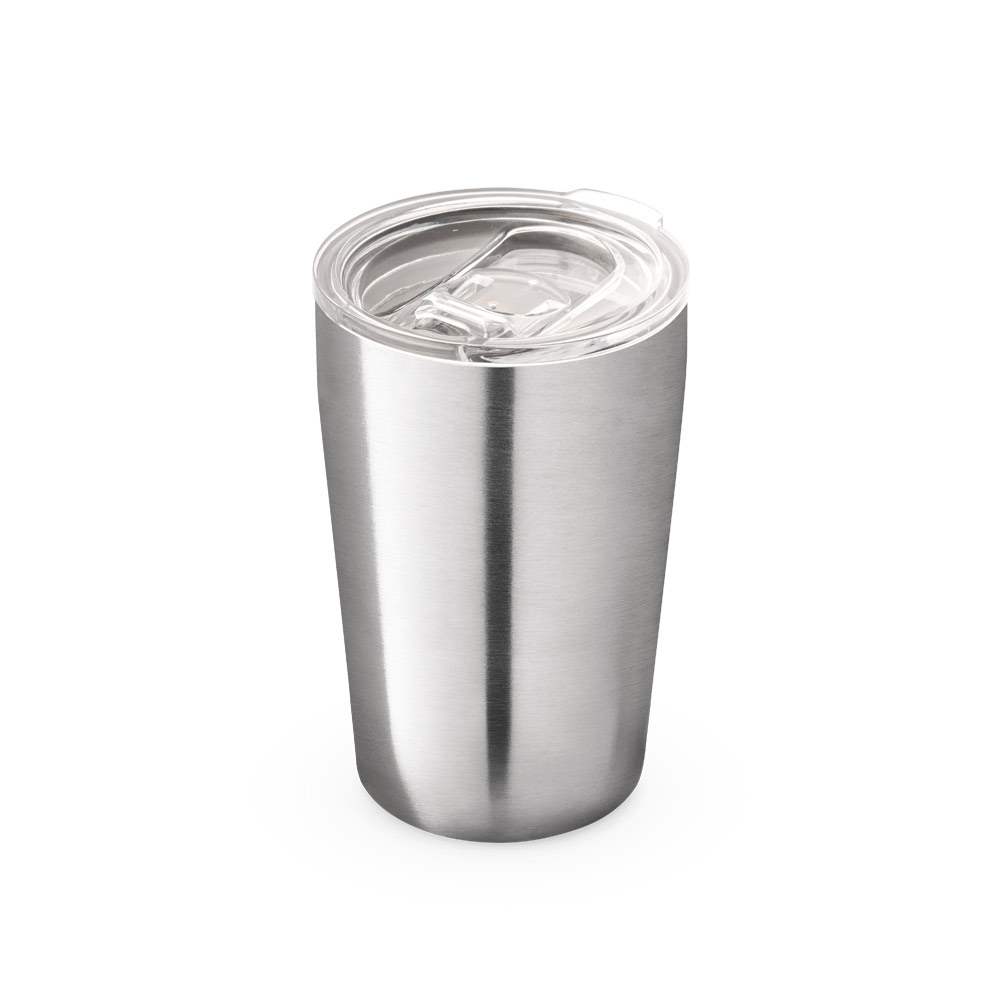 Copo de viagem para sublimação em aço inox de parede dupla térmica, isolada a vácuo 380 mL