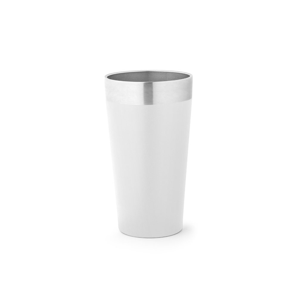 Copo de viagem em aço inox térmico, com parede dupla isolada a vácuo 540 mL