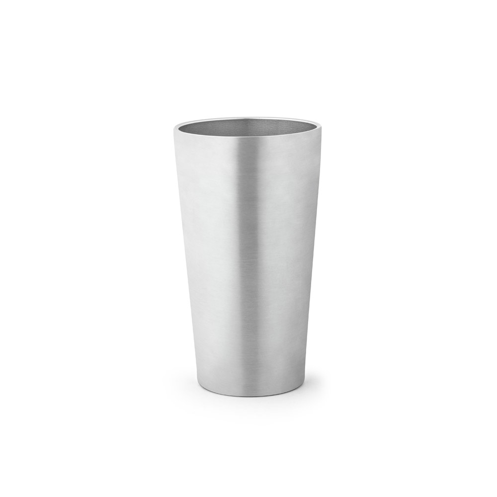 Copo de viagem em aço inox térmico, com parede dupla isolada a vácuo 540 mL