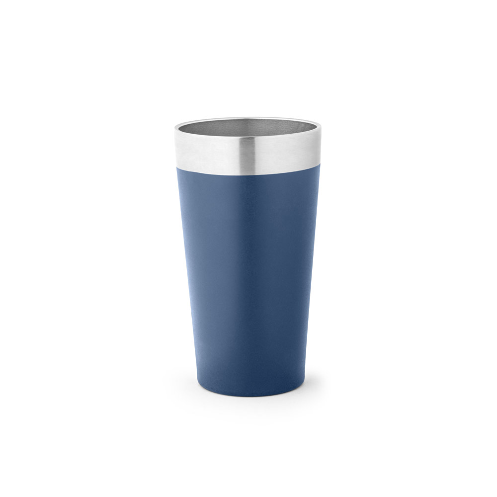 Copo de viagem em aço inox térmico, com parede dupla isolada a vácuo 540 mL