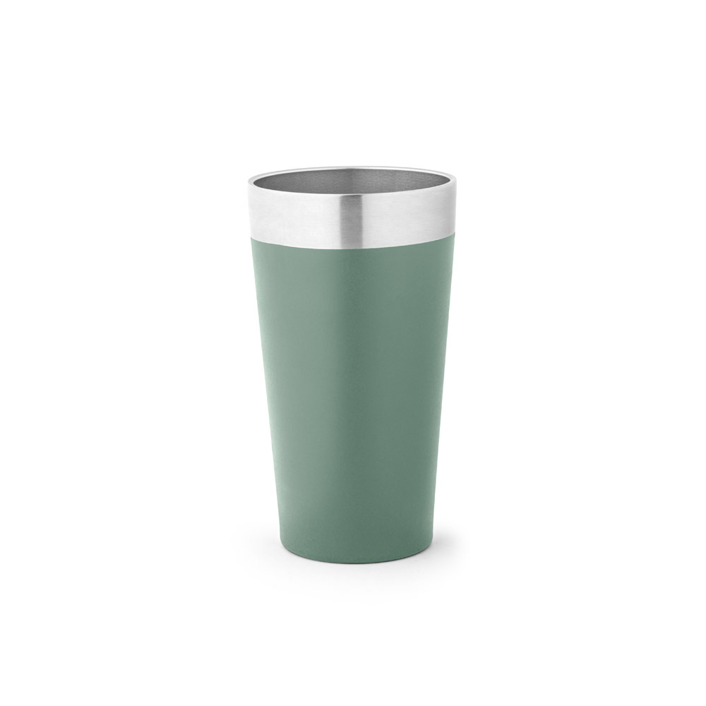 Copo de viagem em aço inox térmico, com parede dupla isolada a vácuo 540 mL