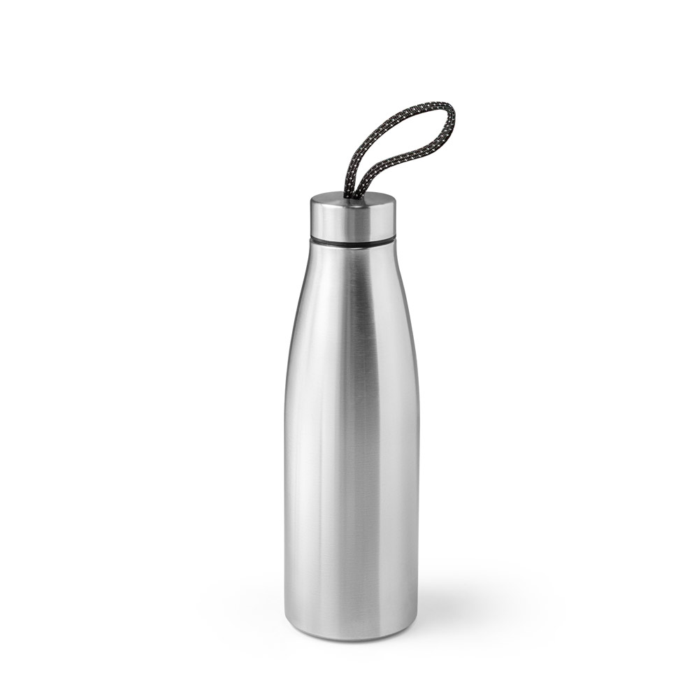 Squeeze em aço inox 90% reciclado, de parede simples 710 mL