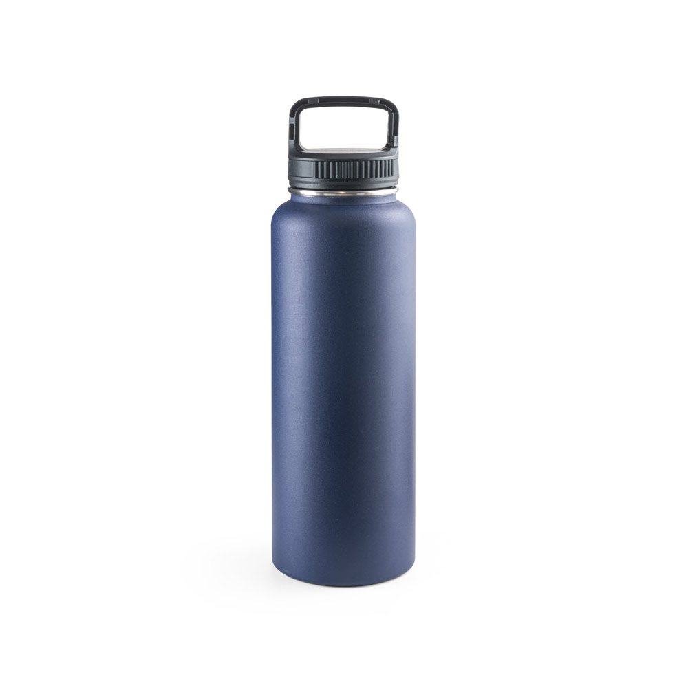 Garrafa esportiva em aço inox 90% reciclado com revestimento em pó e de grande capacidade até 1200 mL