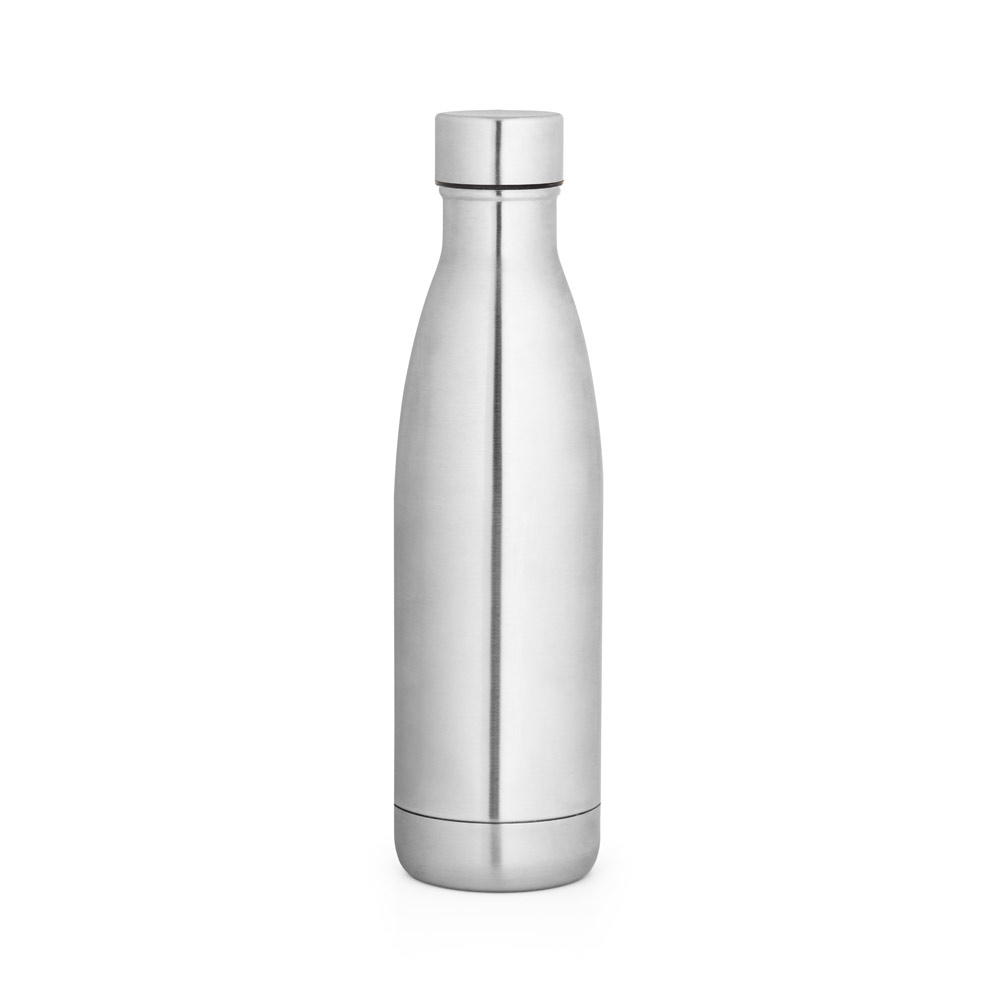 Garrafa em aço inox 90% reciclado de parede dupla térmica, isolada a vácuo e acabamento mate 810 mL