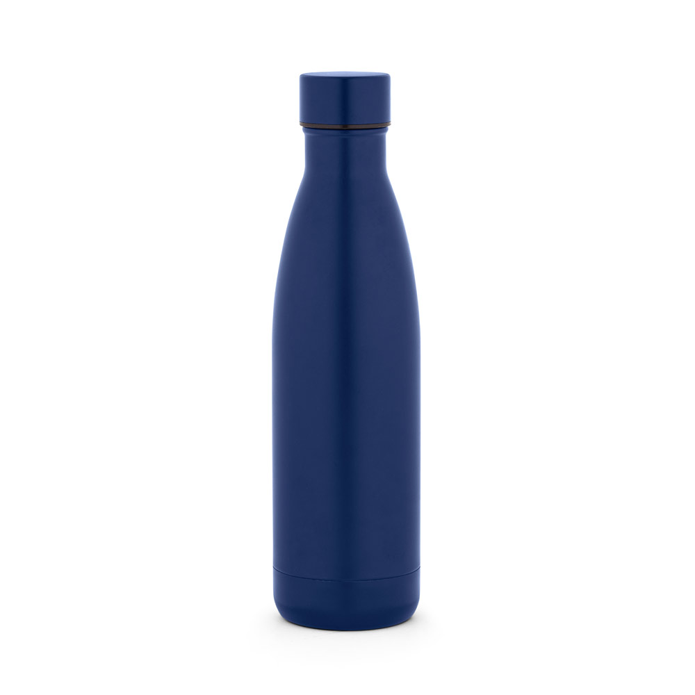 Garrafa em aço inox 90% reciclado de parede dupla térmica, isolada a vácuo e acabamento mate 810 mL