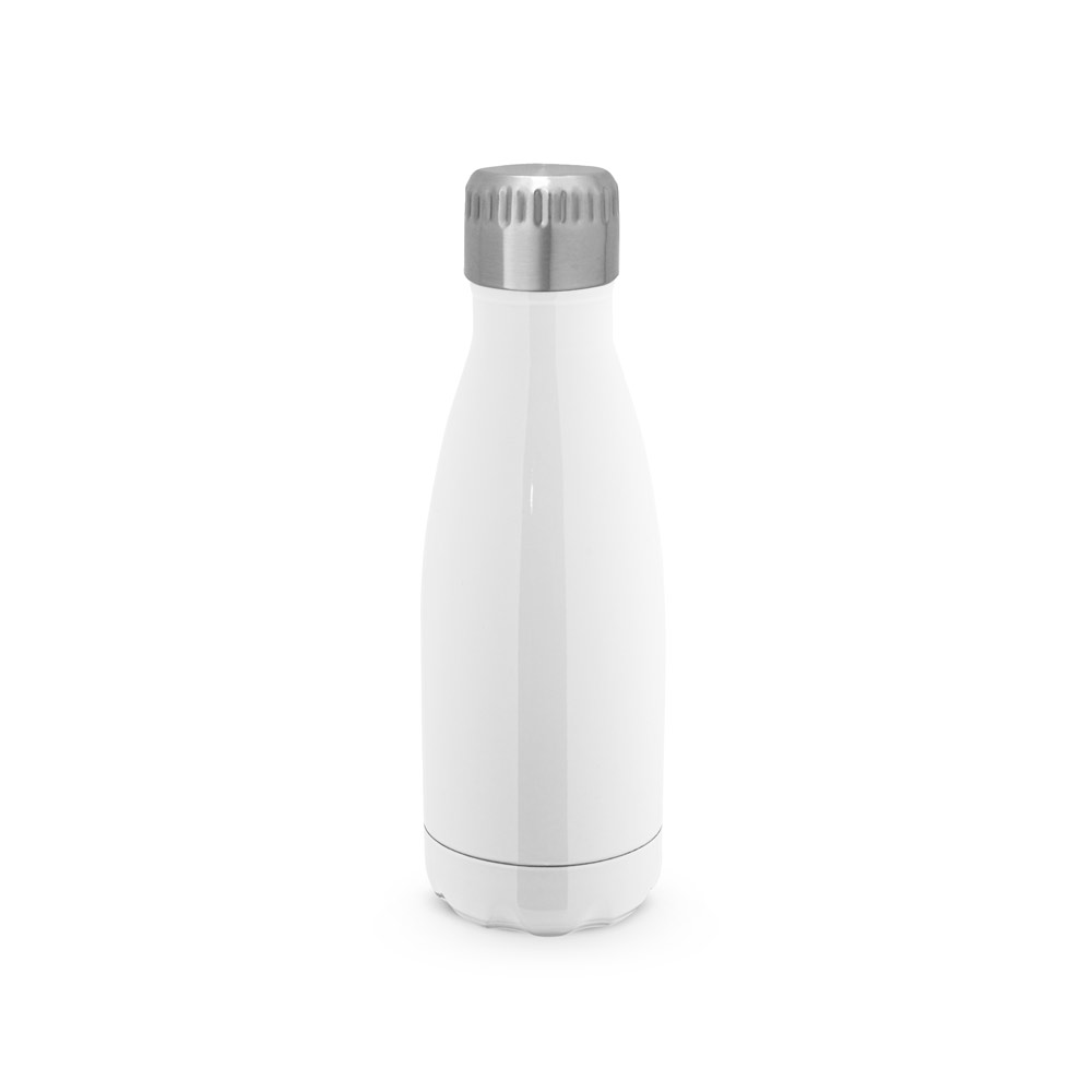 Garrafa em aço inox com parede dupla, isolada a vácuo 380 mL
