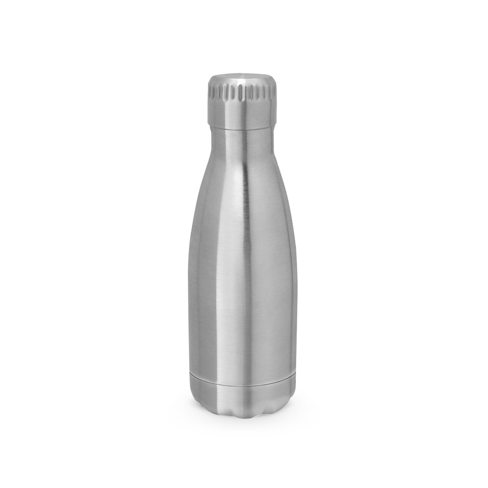 Garrafa em aço inox com parede dupla, isolada a vácuo 380 mL