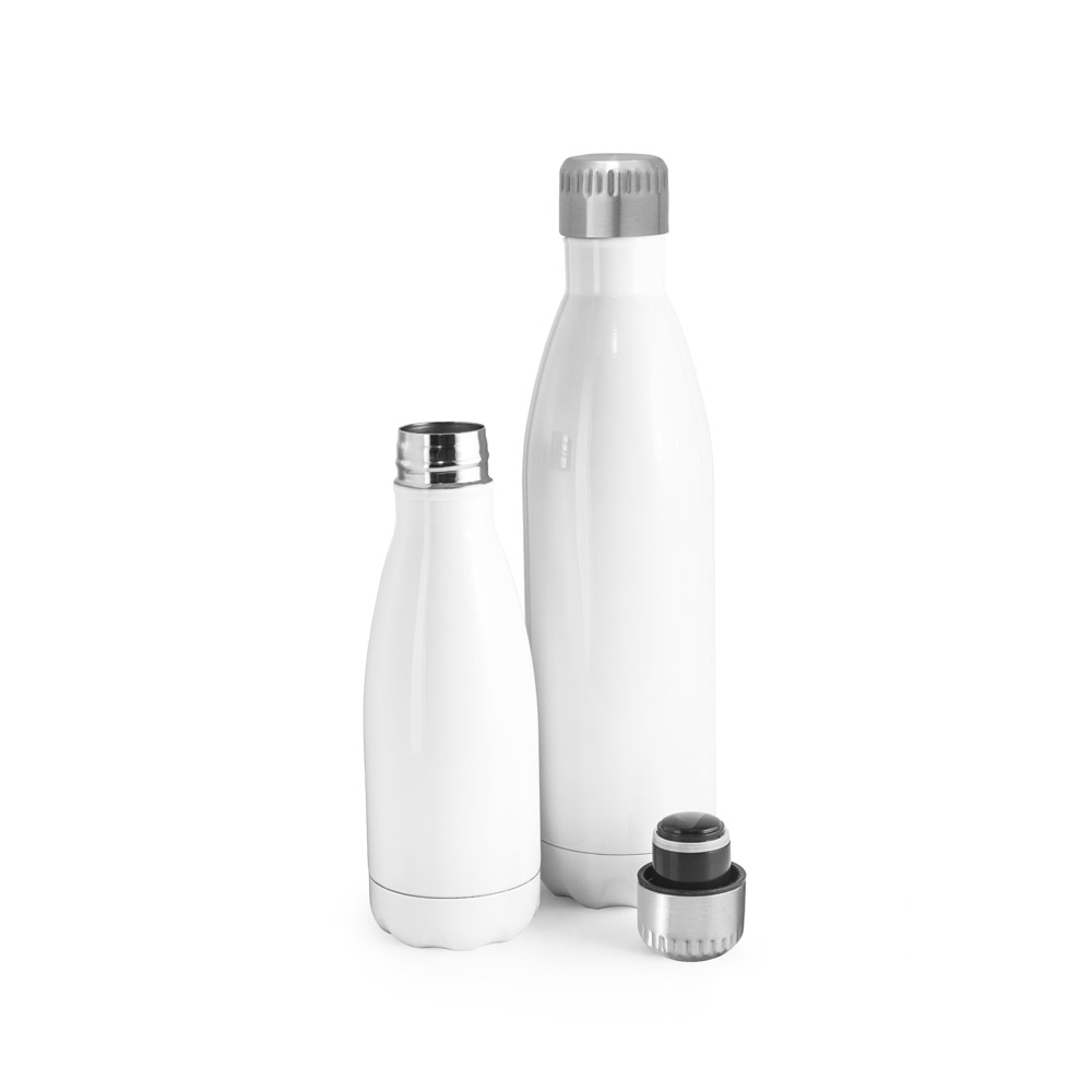 Garrafa para sublimação em aço inox com parede dupla, isolada a vácuo 800 mL