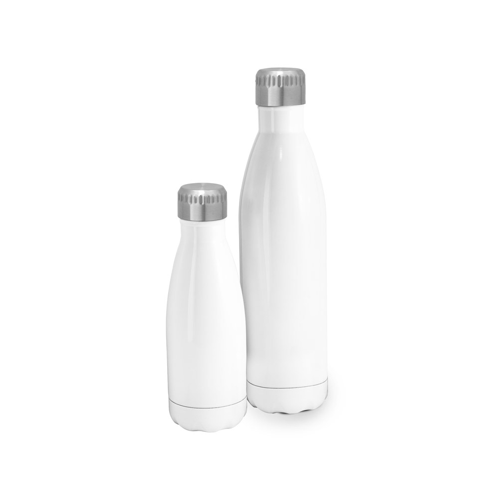 Garrafa para sublimação em aço inox com parede dupla, isolada a vácuo 800 mL